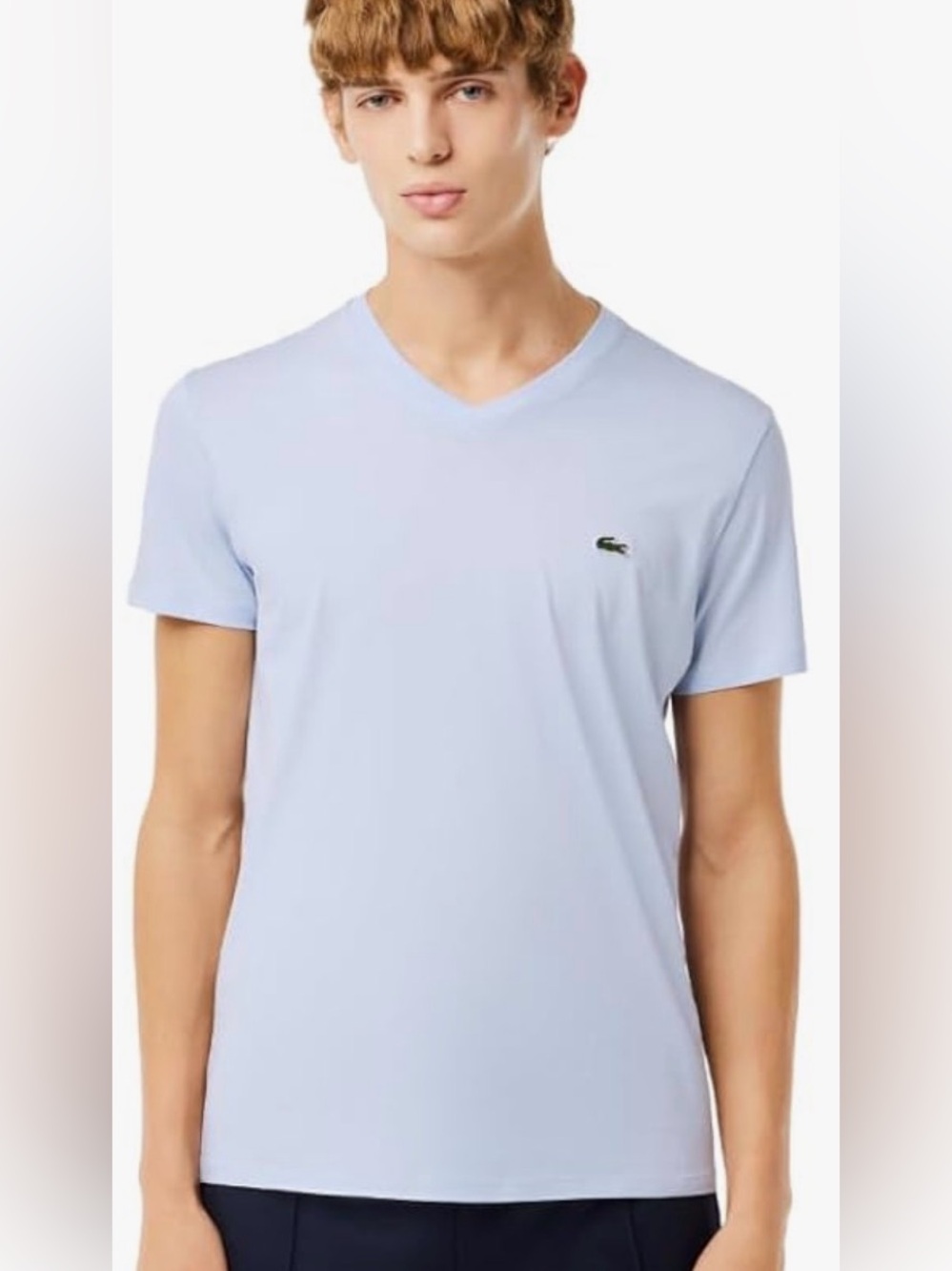 Lacoste V neck Pima cotton Tshirt